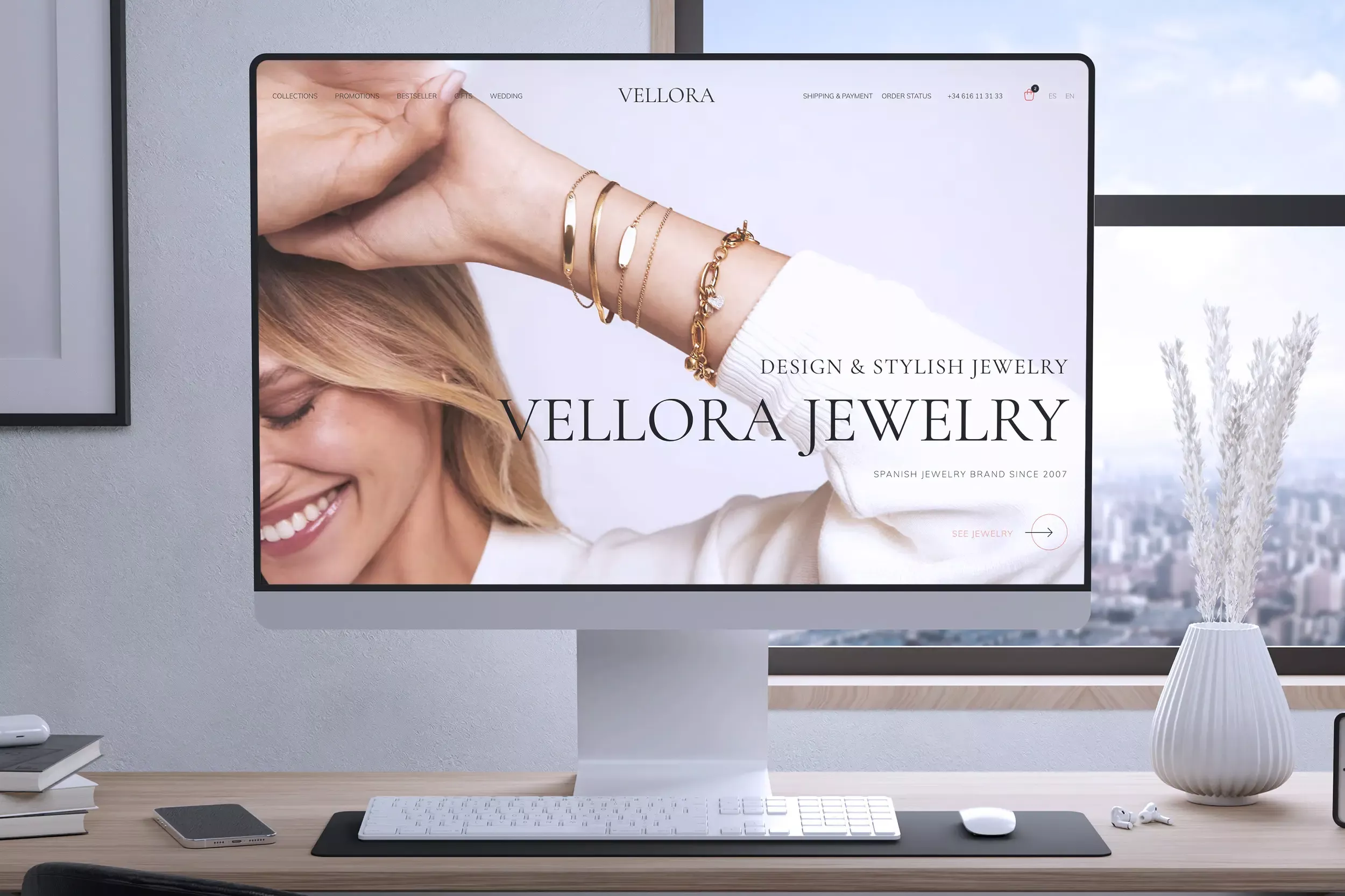 Development of an online store for a jewelry brand in Barcelona